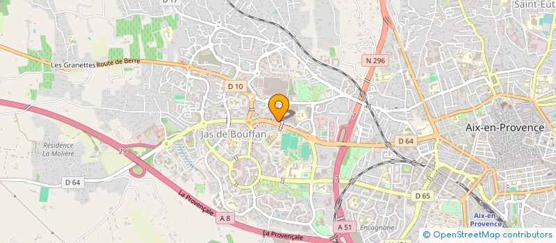 localisation de l'entreprise ORTHODONTIE ALLIANCE LABORATOIRE à AIX-EN-PROVENCE