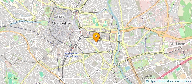 localisation de l'entreprise ORTHODONTIE ANTIGONE à MONTPELLIER