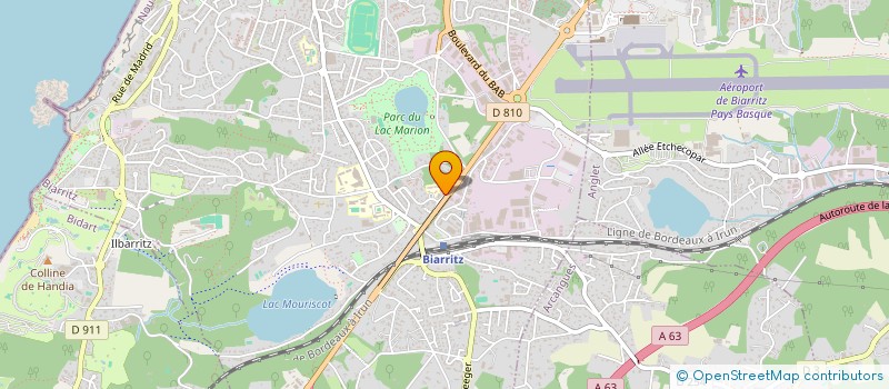 localisation de l'entreprise ORTHODONTIE BIARRITZ à BIARRITZ