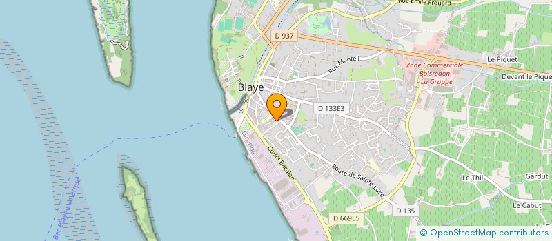 localisation de l'entreprise ORTHODONTIE-BLAYE à BLAYE