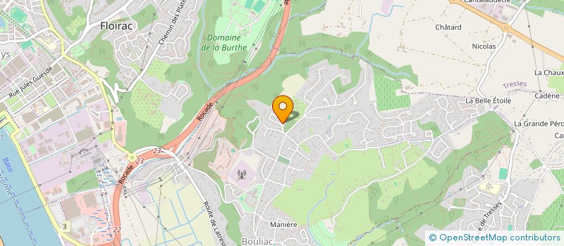 localisation de l'entreprise ORTHODONTIE CREON  BOULIAC