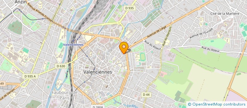 localisation de l'entreprise ORTHODONTIE DU HAINAUT  VALENCIENNES