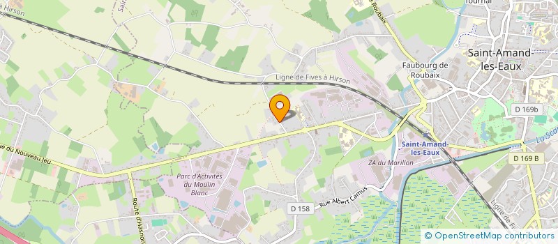localisation de l'entreprise ORTHODONTIE DU MOULIN BLANC à SAINT-AMAND-LES-EAUX
