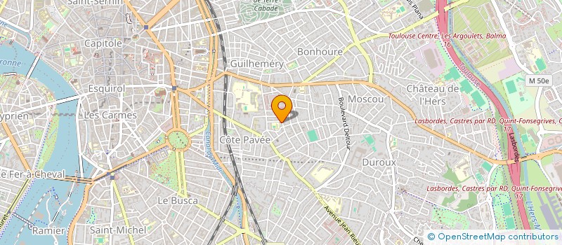 localisation de l'entreprise ORTHODONTIE LABEGE à TOULOUSE