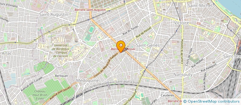 localisation de l'entreprise ORTHODONTIE LIBERATION  TALENCE