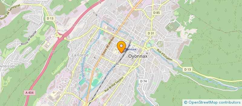 localisation de l'entreprise ORTHODONTIE-OYONNAX à OYONNAX