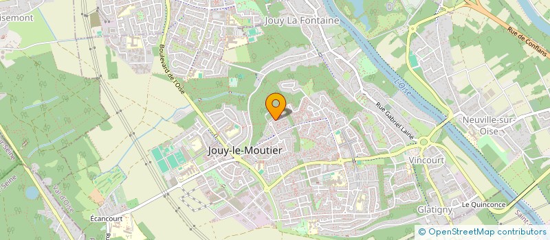 localisation de l'entreprise ORTHOFUTE à JOUY-LE-MOUTIER