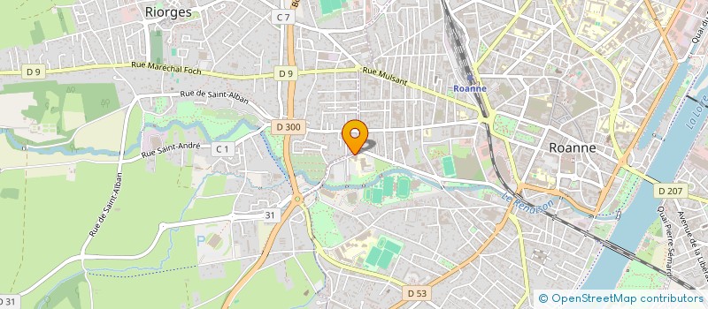 localisation de l'entreprise ORTHOFUTUR à ROANNE