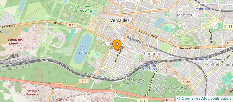 localisation de l'entreprise ORTHOGROUPE à VERSAILLES