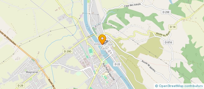 localisation de l'entreprise ORTHOLIB  VILLEMUR-SUR-TARN