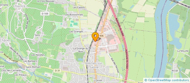 localisation de l'entreprise ORTHOMED  CRECHES-SUR-SAONE