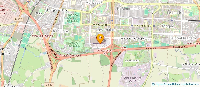 localisation de l'entreprise ORTHOMG  RENNES