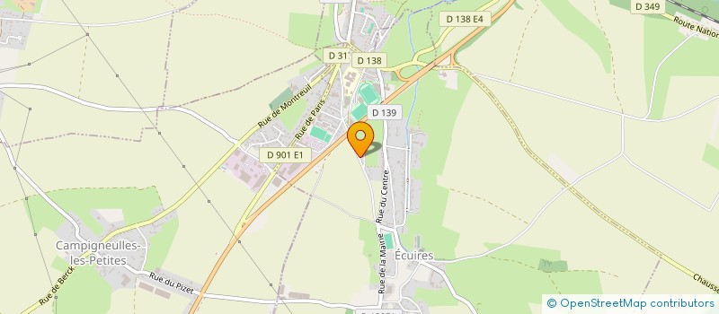 localisation de l'entreprise ORTHOPALE  ECUIRES