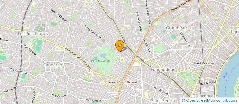 localisation de l'entreprise ORTHOPB  LE BOUSCAT