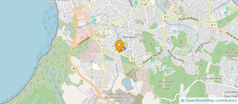 localisation de l'entreprise ORTHOPEDIA à CAYENNE