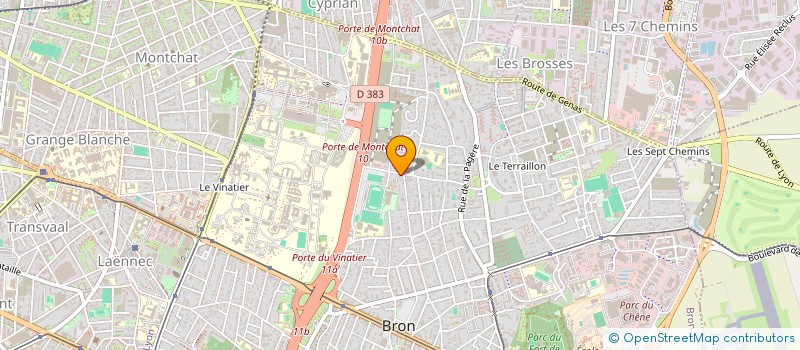 localisation de l'entreprise ORTHOPEDIE A DOMICILE  BRON