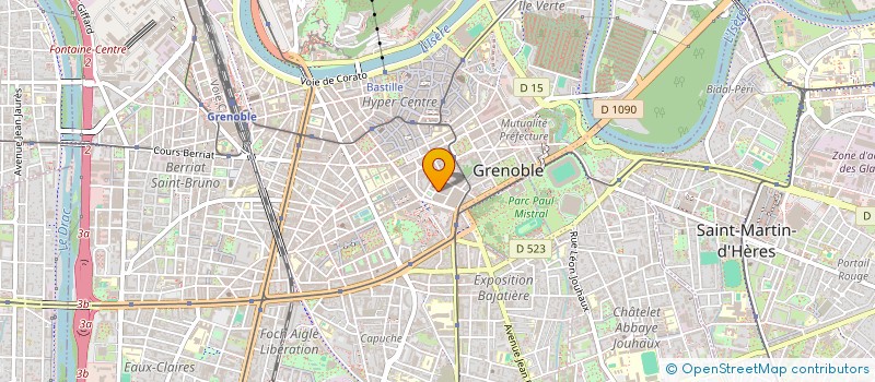 localisation de l'entreprise ORTHOPEDIE BEYLE STENDHAL à GRENOBLE