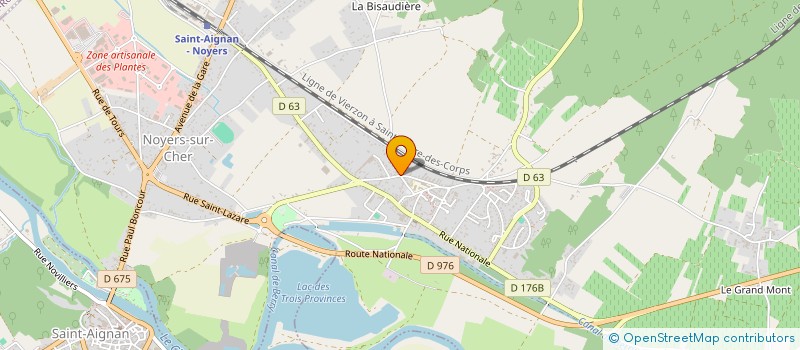 localisation de l'entreprise ORTHOPEDIE CAMMAS à LA CHAUSSEE-SAINT-VICTOR