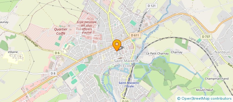 localisation de l'entreprise ORTHOPEDIE CENTRALE à SAINT-MAIXENT-L'ECOLE