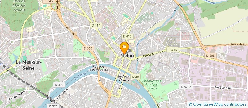 localisation de l'entreprise ORTHOPEDIE CENTRALE DE FRANCE à MELUN