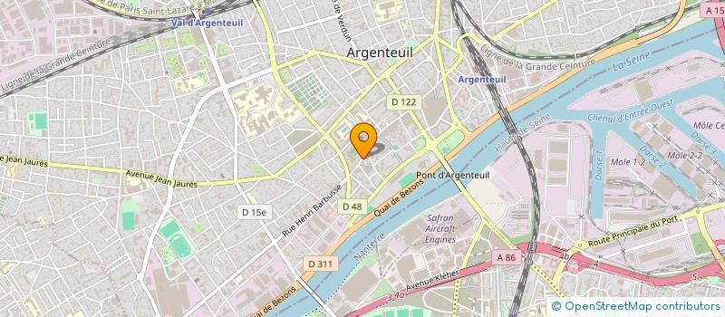 localisation de l'entreprise ORTHOPEDIE CONSEIL 95 à ARGENTEUIL