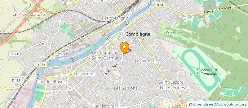 localisation de l'entreprise ORTHOPEDIE DES CAPUCINS  COMPIEGNE