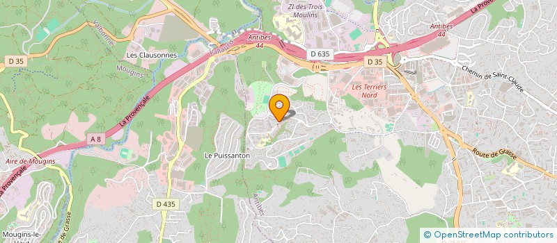 localisation de l'entreprise ORTHOPEDIE DES SEMBOULES à ANTIBES
