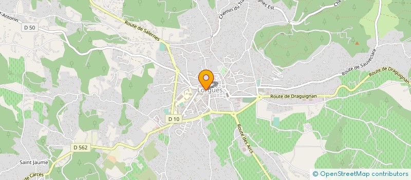 localisation de l'entreprise ORTHOPEDIE GUILLEMARD SUD à LORGUES