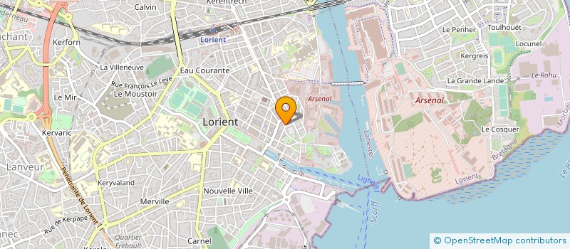 localisation de l'entreprise ORTHOPEDIE LE DOUSSAL à LORIENT