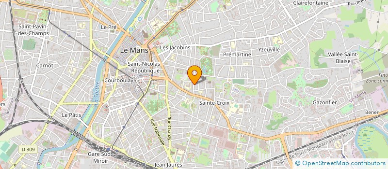 localisation de l'entreprise ORTHOPEDIE MANCELLE  LE MANS