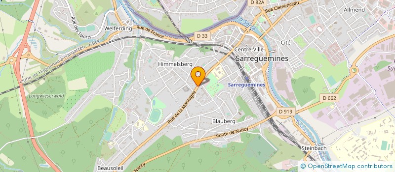 localisation de l'entreprise ORTHOPEDIE MEDICAL MARTELLOTTA à SARREGUEMINES
