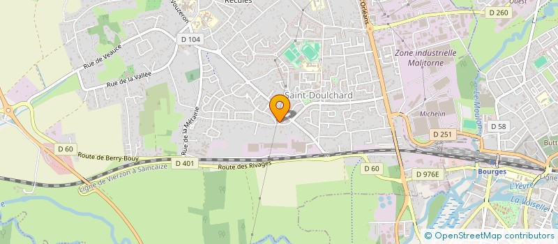 localisation de l'entreprise ORTHOPEDIE MIALLET  SAINT DOULCHARD