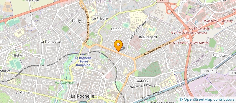 localisation de l'entreprise ORTHOPEDIE ORTHESES LA ROCHELLE  LA ROCHELLE