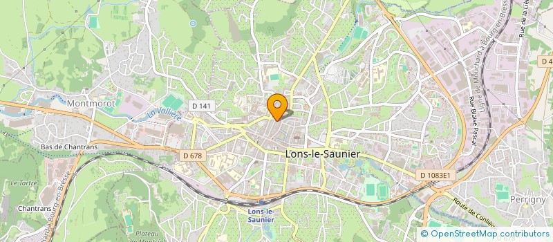 localisation de l'entreprise ORTHOPEDIE PATOIS à LONS-LE-SAUNIER