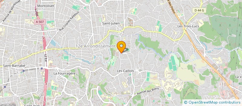 localisation de l'entreprise ORTHOPEDIE-PODOLOGIE R.F. à MARSEILLE