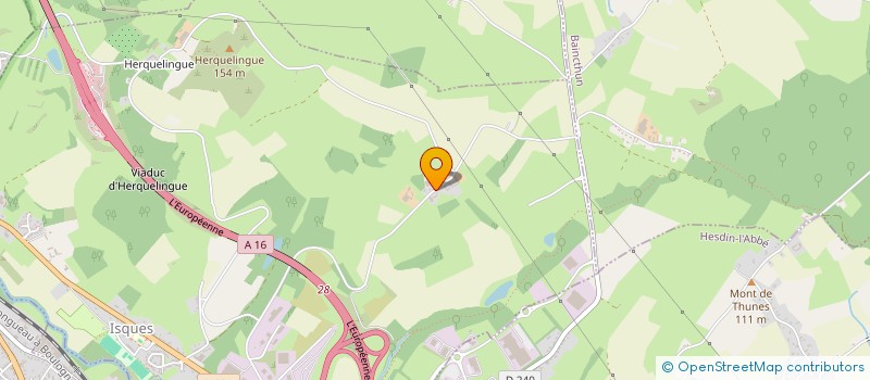 localisation de l'entreprise ORTHOPEDIE PROTHESES DU BOULONNAIS  ISQUES