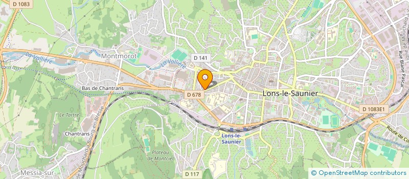 localisation de l'entreprise ORTHOPEDIE ROMAND - SECRETANT à LONS-LE-SAUNIER
