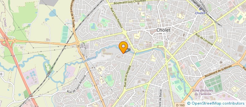 localisation de l'entreprise ORTHOPEDIE SUR MESURE MORINIERE à CHOLET