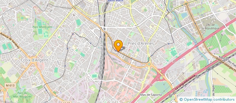 localisation de l'entreprise ORTHOPEDIE THOMAS-PERSEGOL à MONTPELLIER