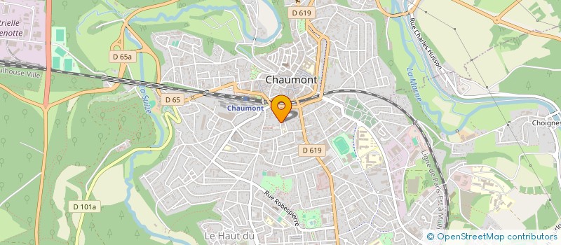 localisation de l'entreprise ORTHOPHONIE ABBES DURAND à CHAUMONT