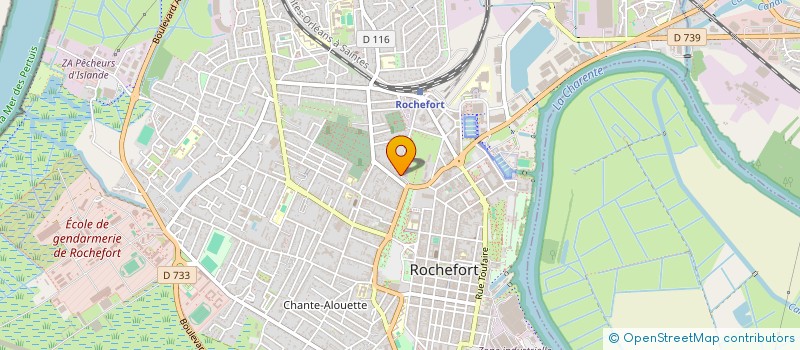 localisation de l'entreprise ORTHOPHONIE ET PREVENTION - 17  ROCHEFORT