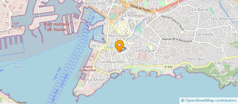 localisation de l'entreprise ORTHOPHONISTE ASSOCIES à TOULON