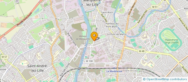 localisation de l'entreprise ORTHOPHONISTES DU SAPIN VERT  MARQUETTE-LEZ-LILLE