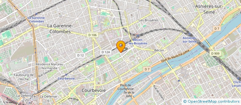 localisation de l'entreprise ORTHOPOD à COURBEVOIE
