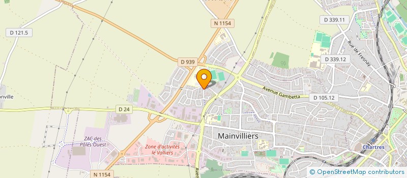 localisation de l'entreprise ORTHOPOLE CHARTRES à MAINVILLIERS