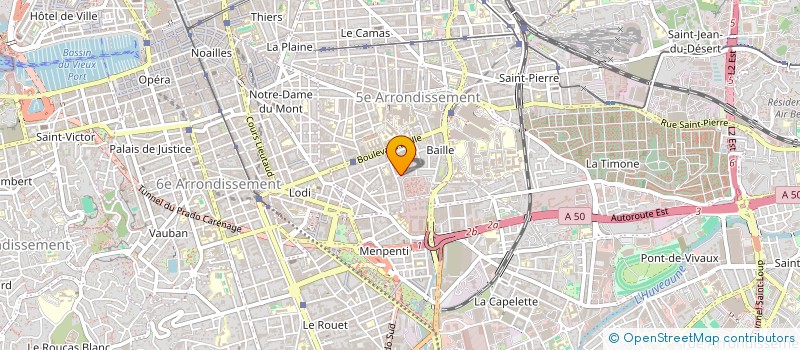 localisation de l'entreprise ORTHOPSEE - ASSOCIATION DES ETUDIANTS EN ORTHOPTIE DE MARSEILLE à MARSEILLE