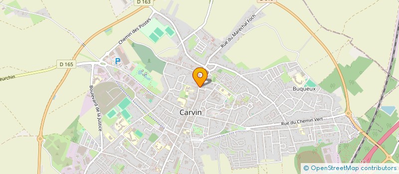 localisation de l'entreprise ORTHOPTIE CARVIN  CARVIN