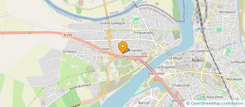 localisation de l'entreprise ORTHOPTIE SANS FRONTIERES à ARLES