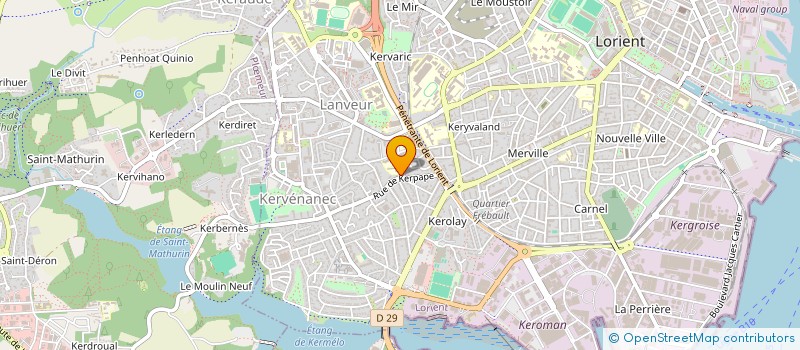 localisation de l'entreprise ORTHORIENT  LORIENT