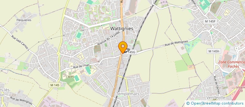localisation de l'entreprise ORTHOS à WATTIGNIES